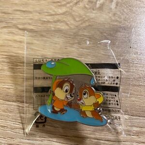 Tokyo Disney Chip and Dale Rainy Day Limited Release Pin